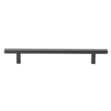 Gliderite Hardware 6-1/4 in. Center to Center Oil Rubbed Bronze Solid Steel Bar Pull - 5003-160-ORB, 25PK 5003-160-ORB-25